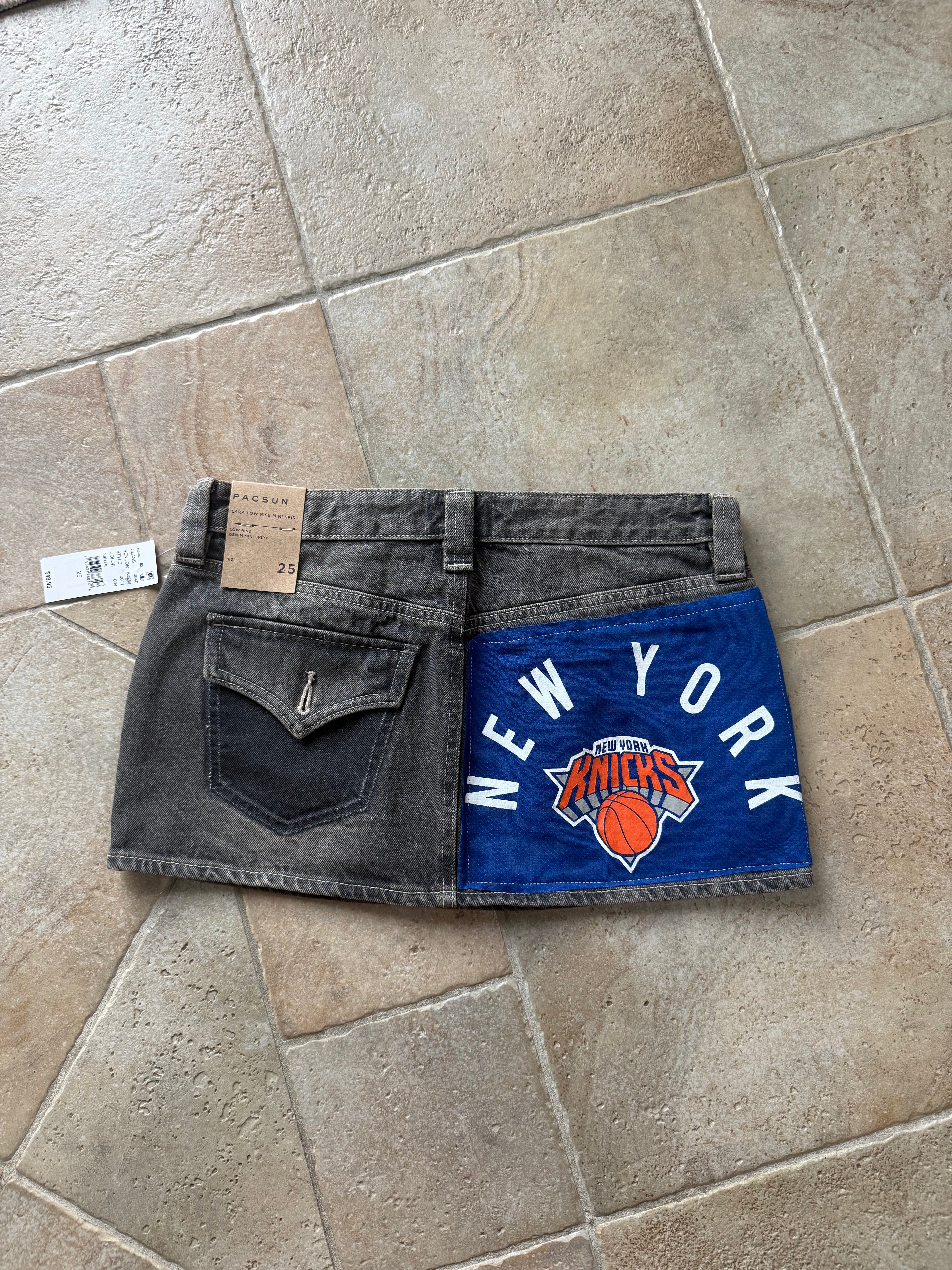 New York Knicks Reworked Mini Skirt