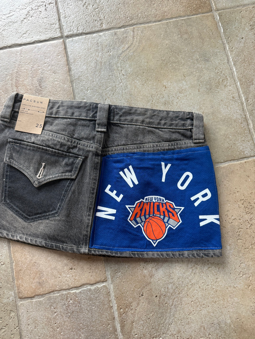 New York Knicks Reworked Mini Skirt